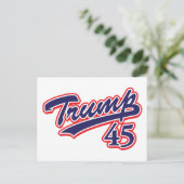 Trump 45! briefkaart (Staand voorkant)