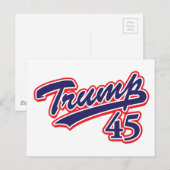 Trump 45! briefkaart (Voorkant / Achterkant)
