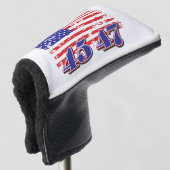 Trump 45 en 47 golfheadcover (3/4 voorkant)