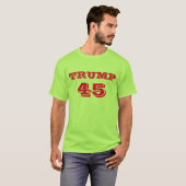 "Trump 45" President Donald J. Trump T-shirt (Voorkant volledig)