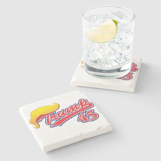 Trump 45 stenen onderzetter (Zijkant)