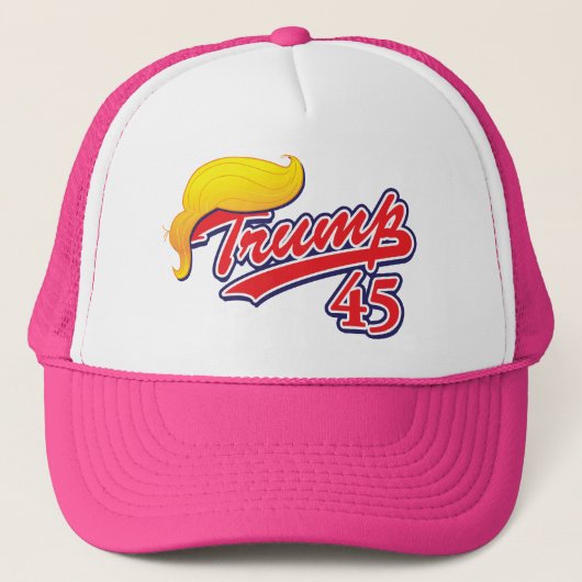Trump-45-with-Hair Trucker Pet (Voorkant)