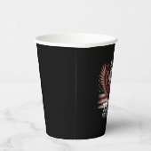 Trump 45e 47e President Flag 2025 Eagle America Papieren Bekers (Rechts)