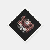 Trump 45e 47e President Flag 2025 Eagle America Servet (Hoek)