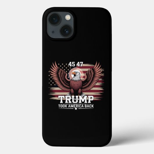 Trump 45e 47e President Vlag 2025 Adelaar Amerika Case-Mate iPhone Case (Achterkant)