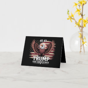 Trump 45e 47e President Vlag 2025 Adelaar Amerika  Kaart