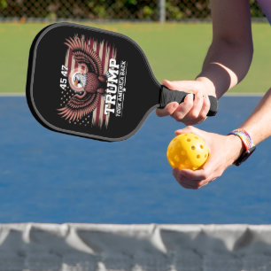 Trump 45e 47e President Vlag 2025 Adelaar Amerika  Pickleball Paddle