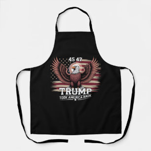 Trump 45e 47e Presidentiële Vlag 2025 Adelaar Amer Schort