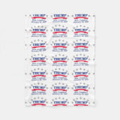Trump 45e President Fleece Deken (Voorkant)