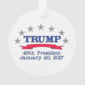 Trump 45e President Ornament (achterkant)