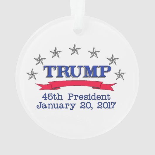 Trump 45e President Ornament (achterkant)