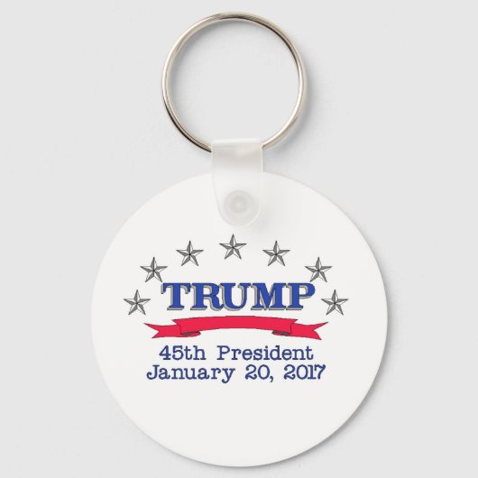 Trump 45e President Sleutelhanger (Voorkant)