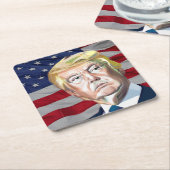 Trump 45ste President van de VS Kartonnen Onderzetters (Schuin)