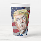 Trump 45ste President van de VS Latte Mok (Voorkant)