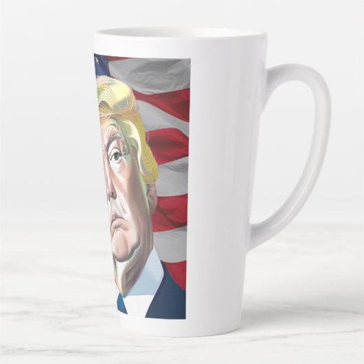 Trump 45ste President van de VS Latte Mok (Rechts)