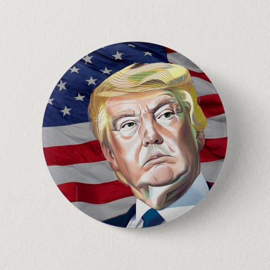 Trump 45ste President van de VS Ronde Button 5,7 Cm (Voorkant)
