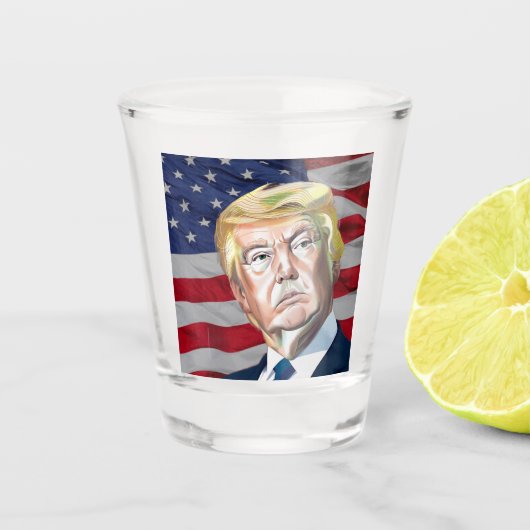 Trump 45ste President van de VS Shot Glas (Voorkant)