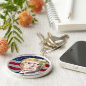Trump 45ste President van de VS Sleutelhanger (Zijkant)