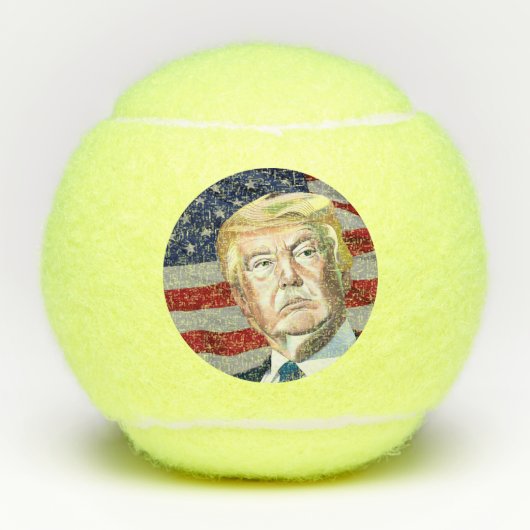 Trump 45ste President van de VS Tennisballen (Voorkant)