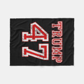 Trump 47 2024 Verkiezingen Republikeinse Conservat Fleece Deken (Voorkant (Horizontaal))