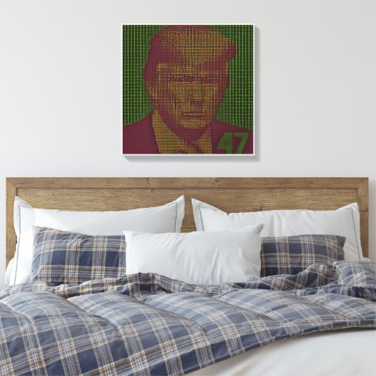 Trump 47 Block 879613 Canvas Art - Celebrate 47 (Insitu (Slaapkamer))