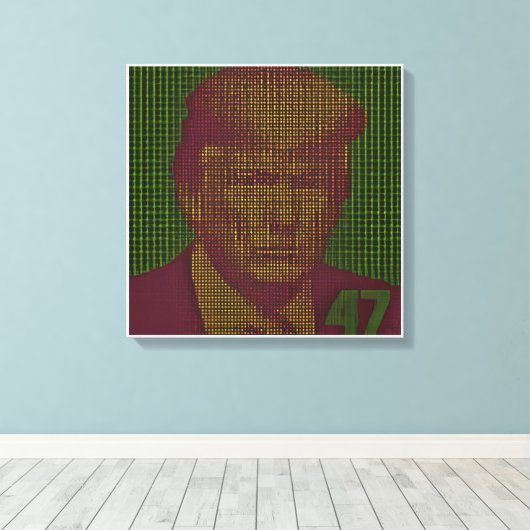 Trump 47 Block 879613 Canvas Art - Celebrate 47 (Insitu (Houten vloer))