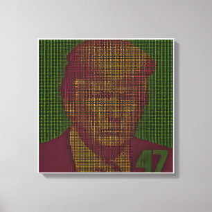 Trump 47 Blok 879613 Canvas Kunst - Vier 47