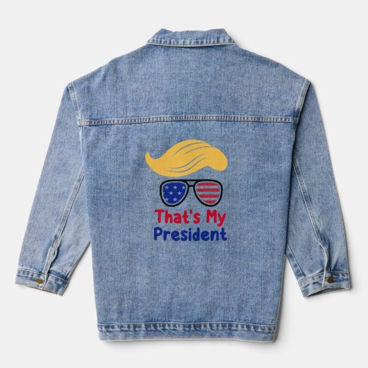 Trump 47 - Dat is mijn President Denim Jacket (Achterkant)