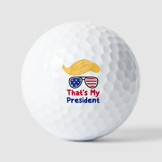 Trump 47 - Dat is mijn President Golfballen (Voorkant)