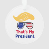 Trump 47 - Dat is mijn President Ornament (achterkant)