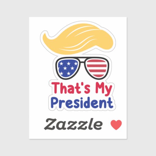 Trump 47 - Dat is mijn President Sticker (Vel)