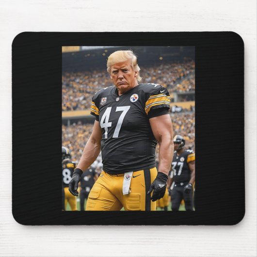 Trump 47 Fittsburgh voetballer grappig Muismat (Voorkant)