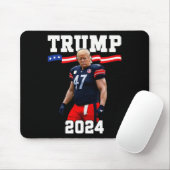 Trump 47 Football Jersey 2024 Amerikaanse vlag Tru Muismat (Met muis)