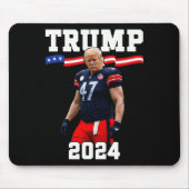 Trump 47 Football Jersey 2024 Amerikaanse vlag Tru Muismat (Voorkant)