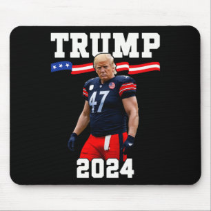 Trump 47 Football Jersey 2024 Amerikaanse vlag Tru Muismat