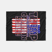 Trump 47 Gezonde Mensenverstand Fleece Deken (Voorkant (Horizontaal))