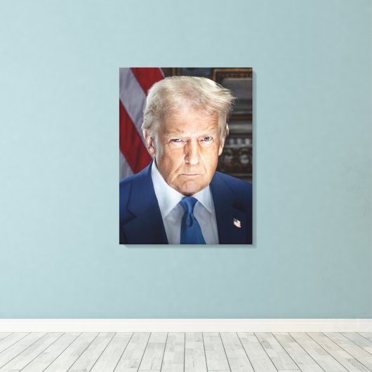 Trump 47: Iconische canvaskunst voor 2024 Canvas Afdruk (Insitu (Houten vloer))