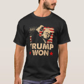 Trump 47 JD Vance won Trump Vance 2024 2025 T-shirt (Voorkant)