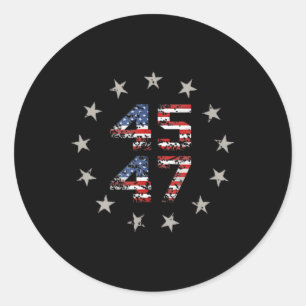 Trump 47 maakt Amerika weer groot Golf van United Ronde Sticker