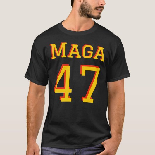 Trump 47 MAGA t shirt (Voorkant)
