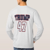 Trump 47 Mannen-T-shirts T-shirt (Achterkant)