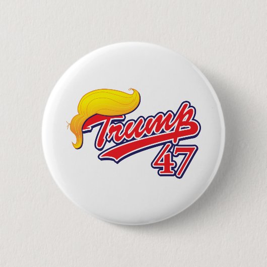 Trump-47-met-haar Ronde Button 5,7 Cm (Voorkant)