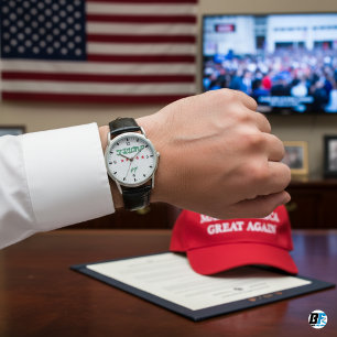  Trump 47 met vijf sterren Horloge