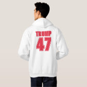 Trump 47 neemt Amerika voor en achter zich Hoodie (Achterkant volledig)