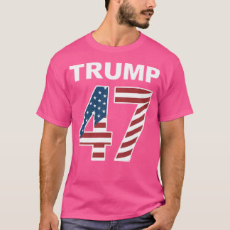 Trump 47 Patriottische Familie Vrienden Meisjes Jo T-shirt