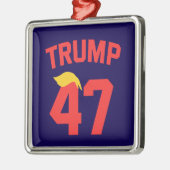 Trump 47 President Metalen Ornament (Links)