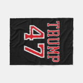 Trump 47 President Team Footbyll Jersey Style 2024 Fleece Deken (Voorkant (Horizontaal))