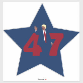 Trump 47 sticker