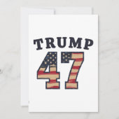 Trump 47 trotse Maga Amerikaanse inauguratiedag Kaart (Voorkant)