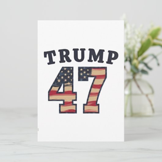 Trump 47 trotse Maga Amerikaanse inauguratiedag Kaart (Staand voorkant)